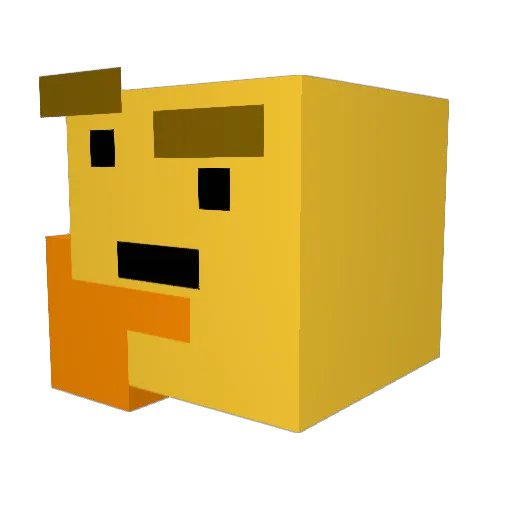 sukka5 Minecraft avatar head, 3D render