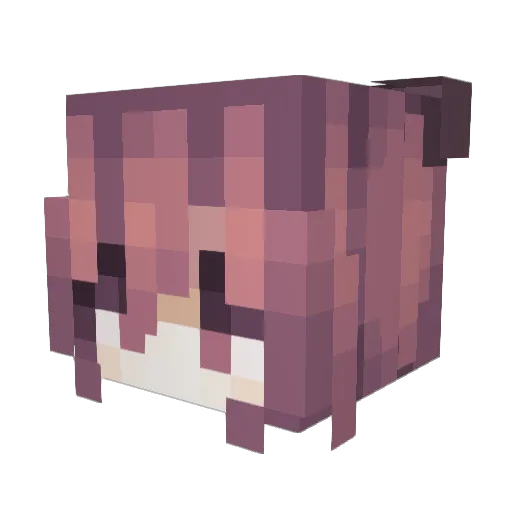 sukokitsune Minecraft avatar head, 3D render