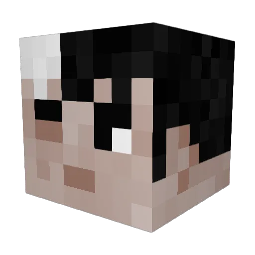 sukuna200 Minecraft avatar head, 3D render