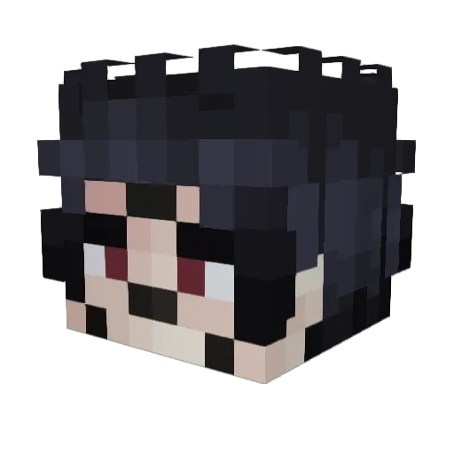 sukuna_ryomen1 Minecraft avatar head, 3D render