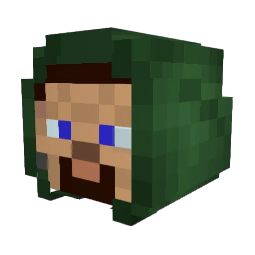 suleibegtr Minecraft avatar head, 3D render