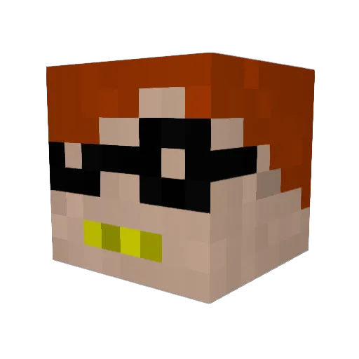 sully2 Minecraft avatar head, 3D render