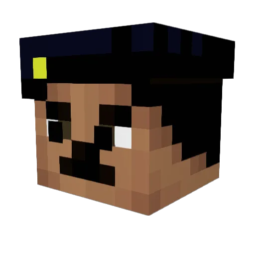 sultan701 Minecraft avatar head, 3D render