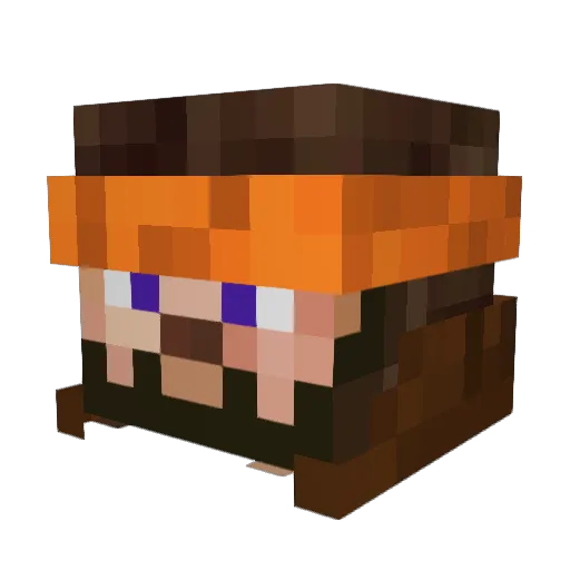 sultanGameZ Minecraft avatar head, 3D render