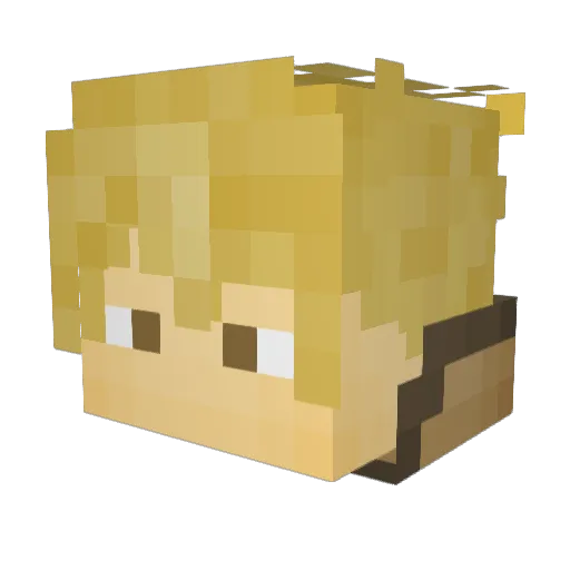 sultan_n5801 Minecraft avatar head, 3D render