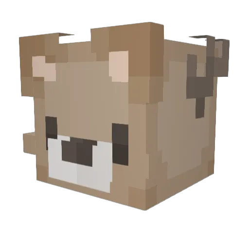 sum028 Minecraft avatar head, 3D render