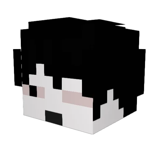 sum_mai Minecraft avatar head, 3D render