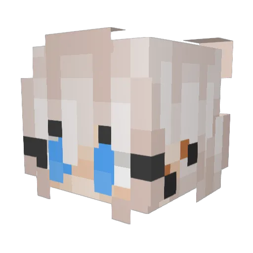 sum_mertime Minecraft avatar head, 3D render