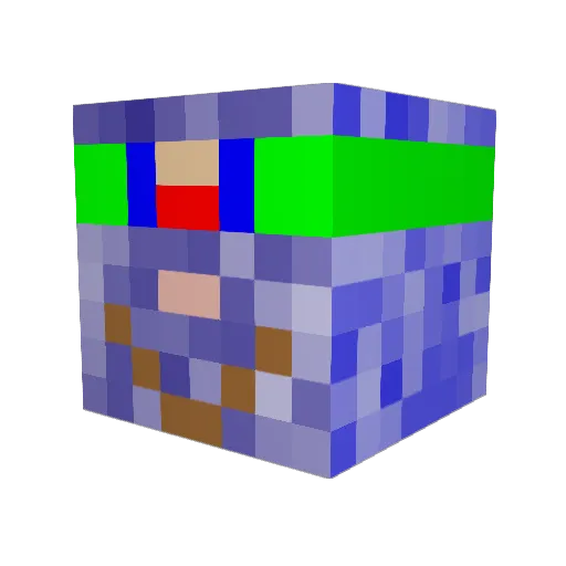 sumathefox Minecraft avatar head, 3D render