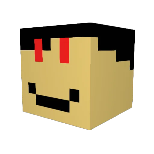 sumedude Minecraft avatar head, 3D render