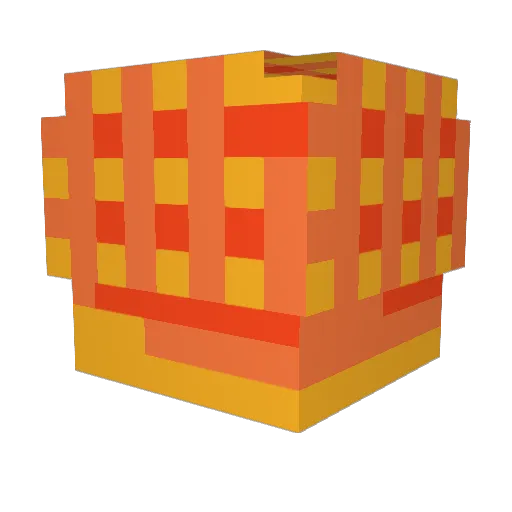 sumerian_ Minecraft avatar head, 3D render