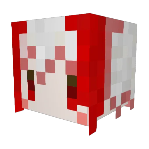 suminez Minecraft avatar head, 3D render