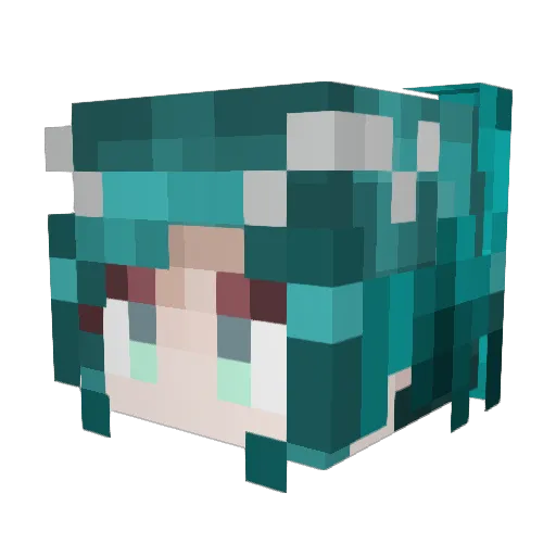 suming424 Minecraft avatar head, 3D render