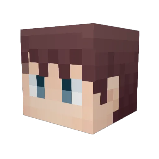 sumire180 Minecraft avatar head, 3D render