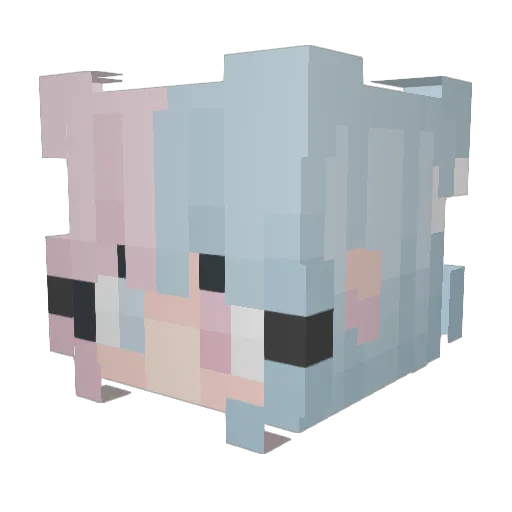 sumiru_chan Minecraft avatar head, 3D render