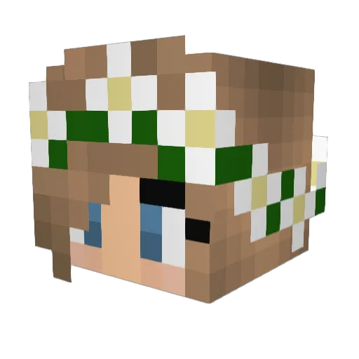 summer0614 Minecraft avatar head, 3D render