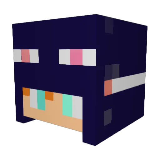 summer2310 Minecraft avatar head, 3D render