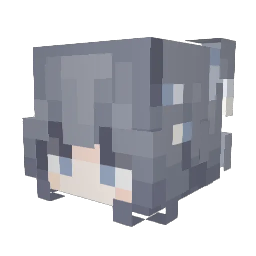 summer820 Minecraft avatar head, 3D render