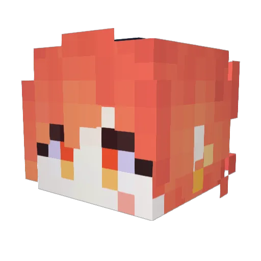 summerH8 Minecraft avatar head, 3D render