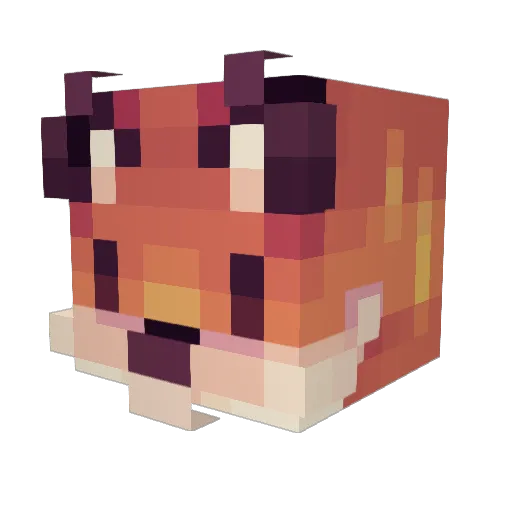 summer_0525 Minecraft avatar head, 3D render
