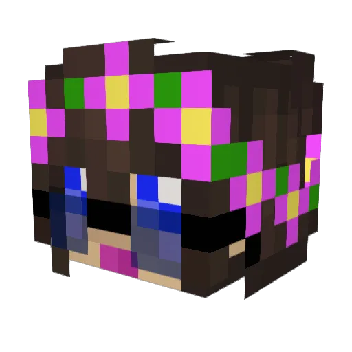 summer_lillyb Minecraft avatar head, 3D render