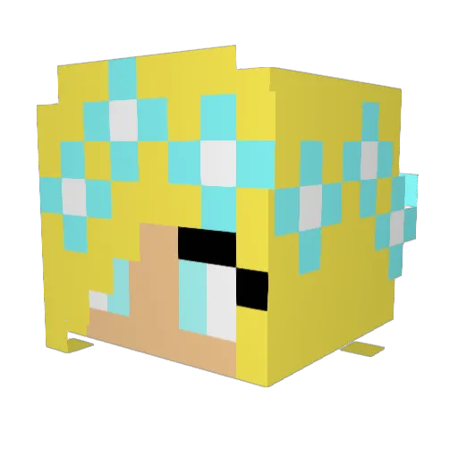 summer_plays Minecraft avatar head, 3D render