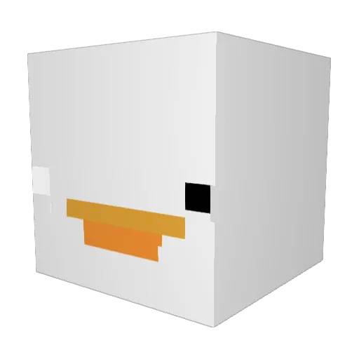 summerducky Minecraft avatar head, 3D render