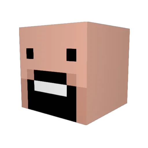 summerlady77 Minecraft avatar head, 3D render
