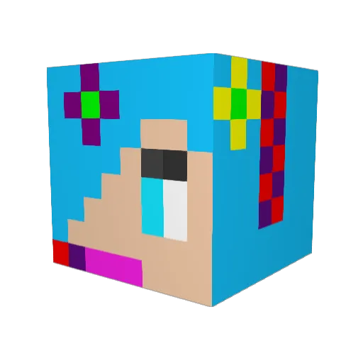 summershine8 Minecraft avatar head, 3D render
