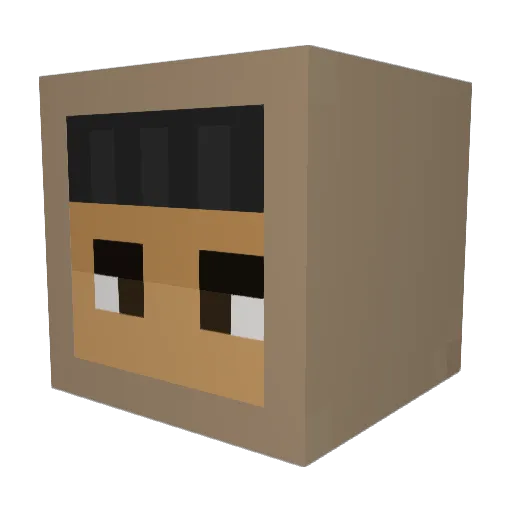 summerslime Minecraft avatar head, 3D render