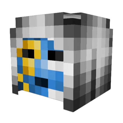 summonwavegames Minecraft avatar head, 3D render