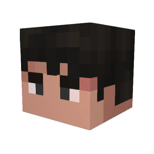 summrinokuri Minecraft avatar head, 3D render