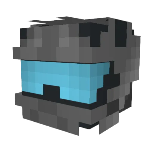 sumocat2 Minecraft avatar head, 3D render