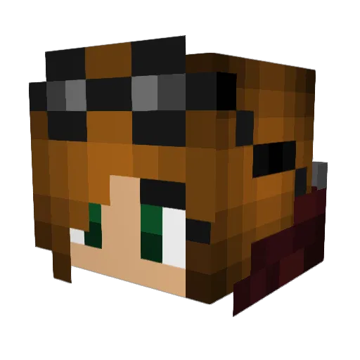 sumonn Minecraft avatar head, 3D render