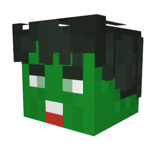 sumooftw Minecraft avatar head, 3D render