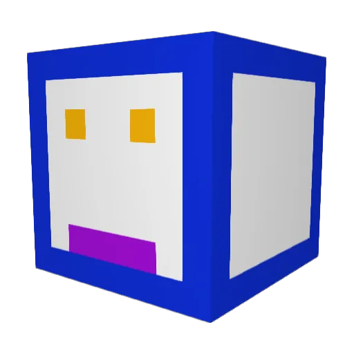 sumoproto Minecraft avatar head, 3D render