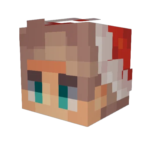 sumsar02 Minecraft avatar head, 3D render