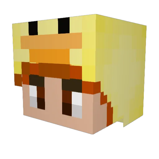 sumthins Minecraft avatar head, 3D render