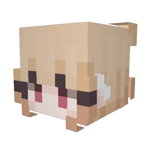 sumuila Minecraft avatar head, 3D render