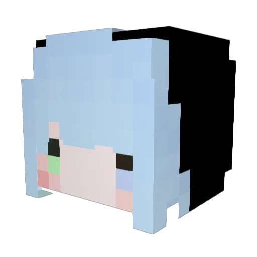 sun1127 Minecraft avatar head, 3D render
