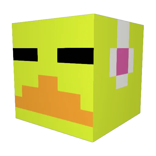 sun1517 Minecraft avatar head, 3D render