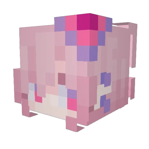 sun_ju Minecraft avatar head, 3D render