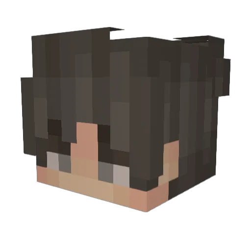 sunah0526 Minecraft avatar head, 3D render