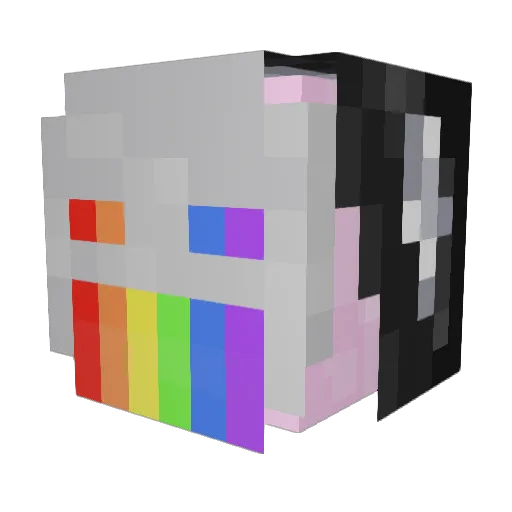 sunakoe Minecraft avatar head, 3D render