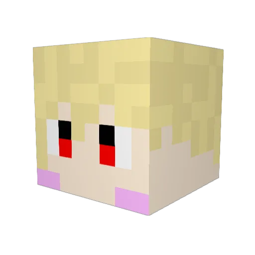 sunameri0327 Minecraft avatar head, 3D render