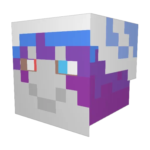 sunandmoon1 Minecraft avatar head, 3D render