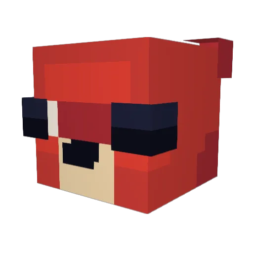 sunano Minecraft avatar head, 3D render