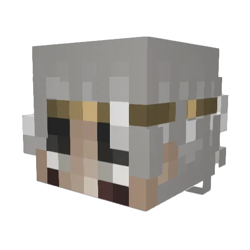 sunaoo Minecraft avatar head, 3D render
