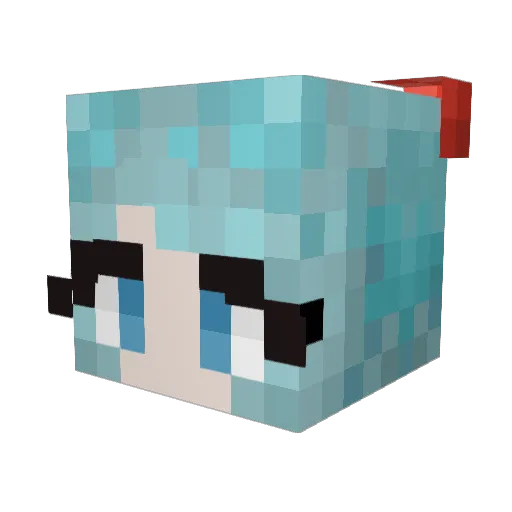 sunblobby Minecraft avatar head, 3D render