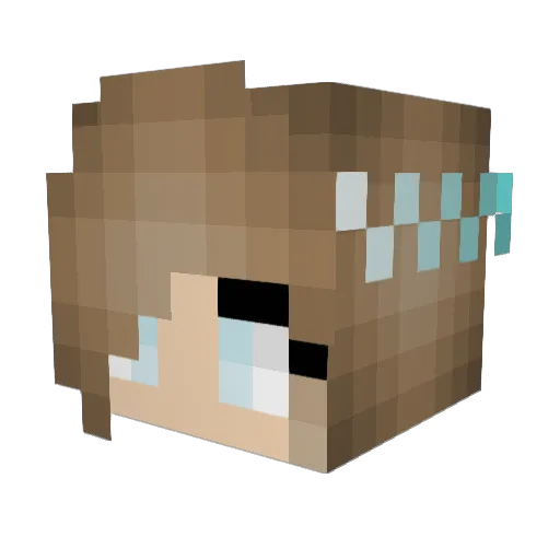 sunbun124 Minecraft avatar head, 3D render